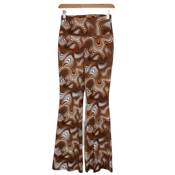 wild fable Pants - Wild Fable High Waisted Flare Pull On Swirl Printed Pants Women’s Size Medium